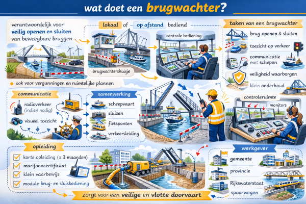 Alles over het beroep brugwachter Wat doet een brugwachter